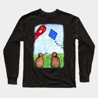 Kiwis Kiting Long Sleeve T-Shirt